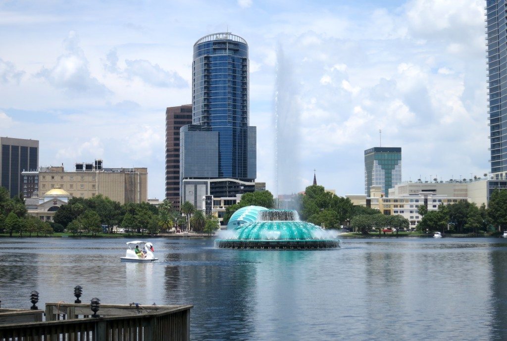 Lake Eola with Swan Boat