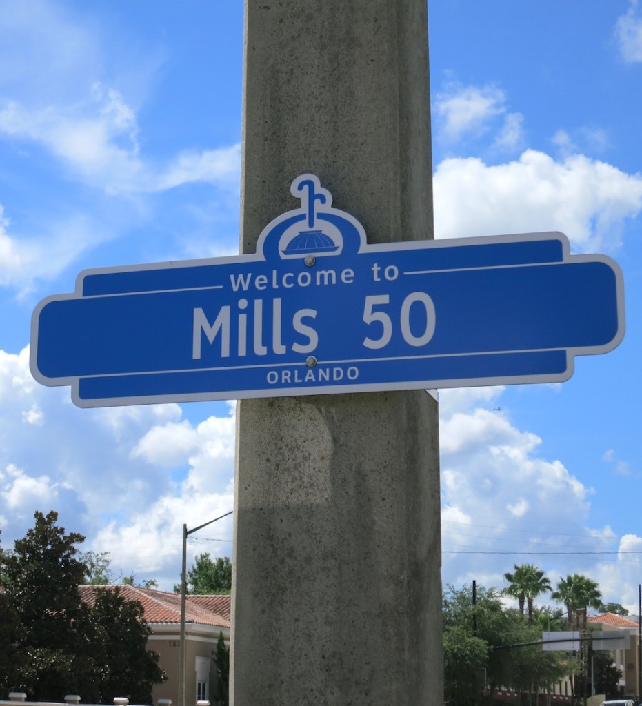 Mills 50 Sign
