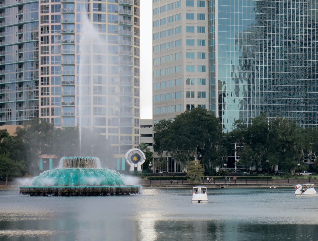 Centered Across Lake Eola