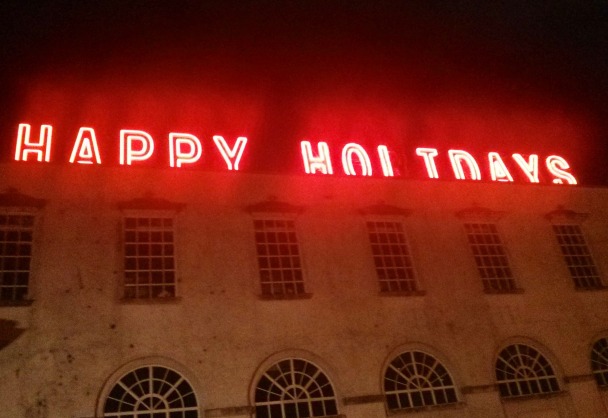 Happy Holidays Sign 003