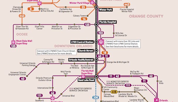 Orlando Bus Routes Map Lynx Offers New Location Based Bus Maps   bungalower