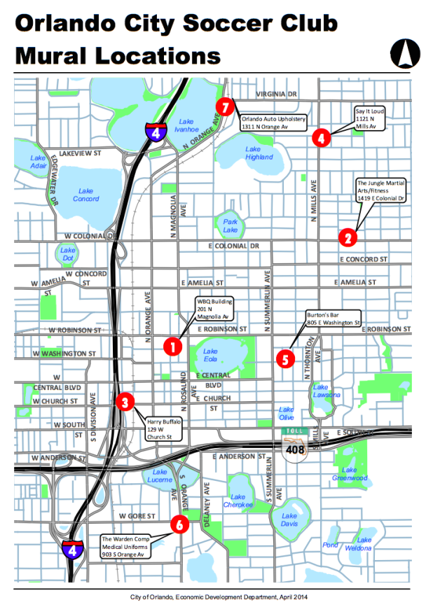 City Soccer Mural Locations