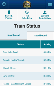 SunRail Mobile Train Tracker