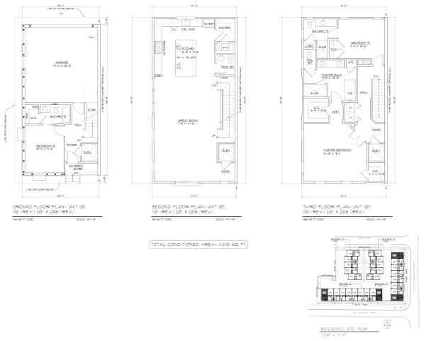 Thornton Park Townhomes Floor Plan 1