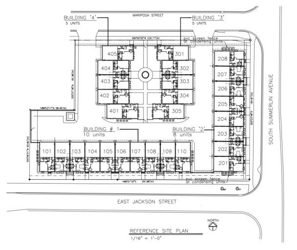 Thornton Park Townhomes Layout