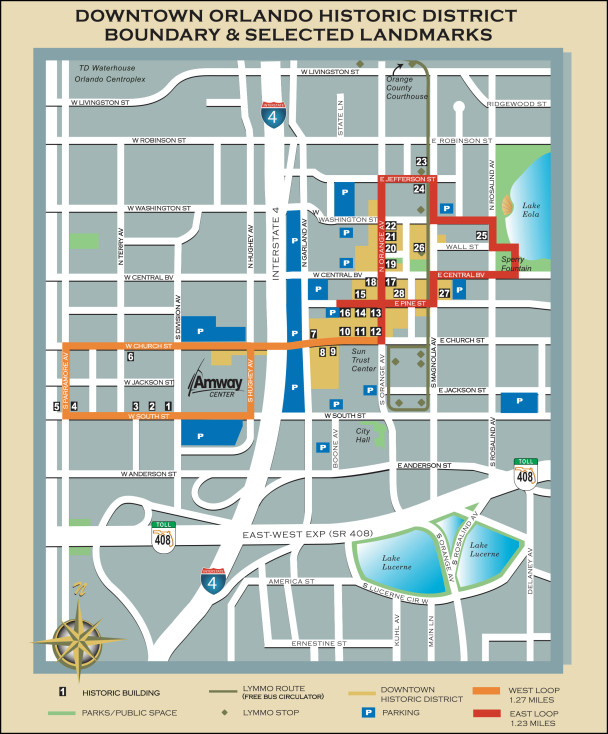 Downtown historic map
