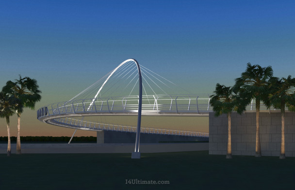 Maitland pedestrian bridge rendering courtesy of I-4 Ultimate