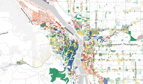 Portland Employment Map, 2010