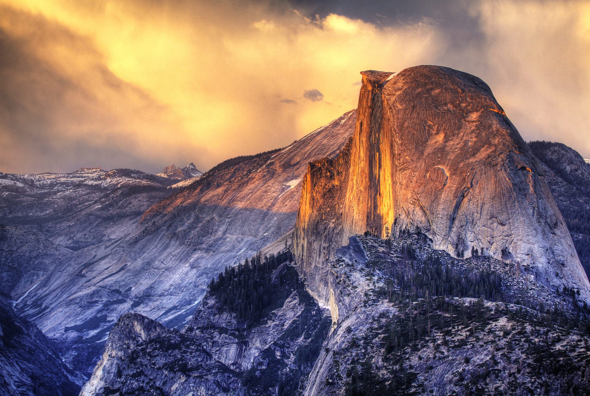 Half Dome in Yosemite National Park Half Dome rises 4,737 feet above the Merced River on the floor of Yosemite Valley in California. ©Dmitri Fomin