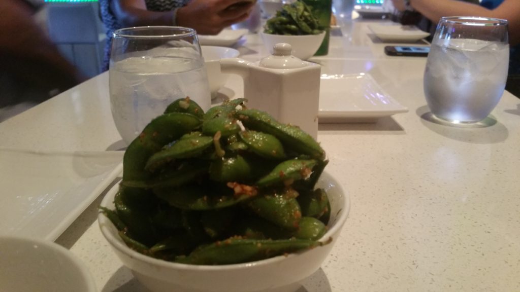 Third stop, Shari Sushi. Started with edamame. 