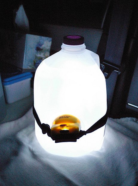 Make a lantern out of a headlamp 