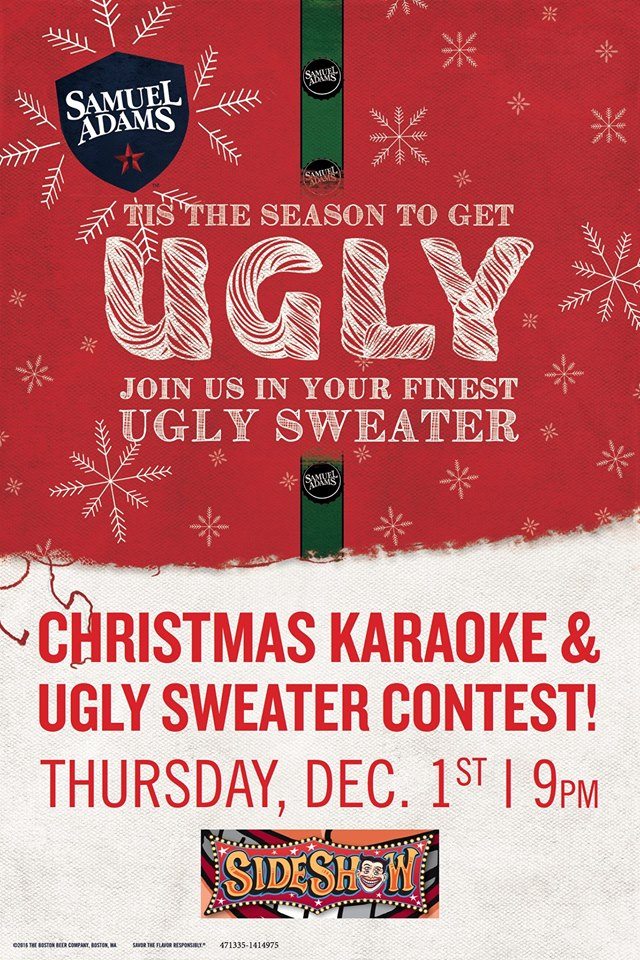 Sam Adams Christmas Karaoke & Ugly Sweater Contest - Bungalower