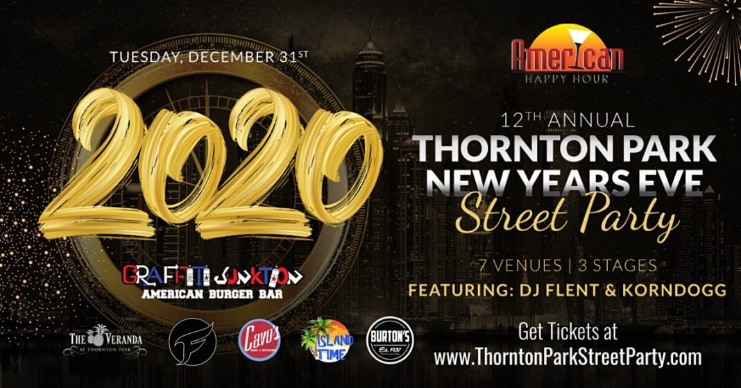 Thornton Park New Years Eve Street Party 2020 Bungalower