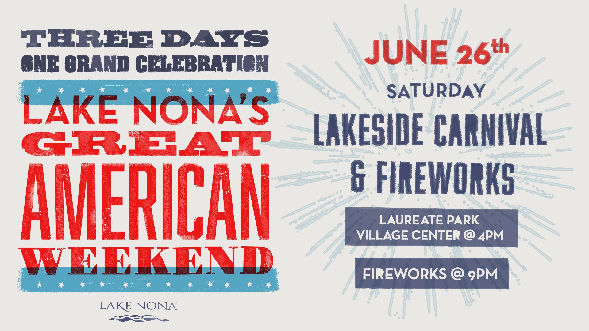 Great American Weekend Lakeside Carnival & Fireworks Bungalower