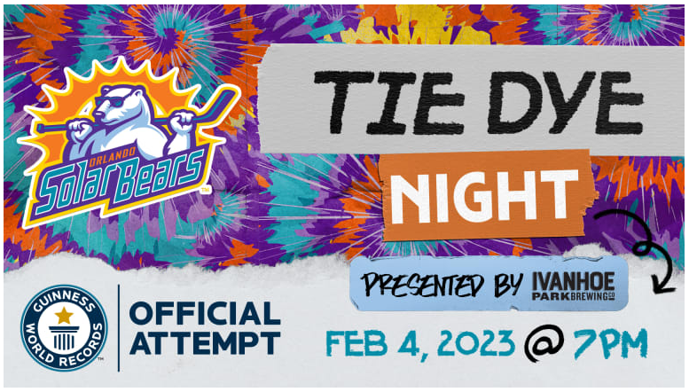 Orlando Solar Bears on X: Get your Tie Dye items before they're