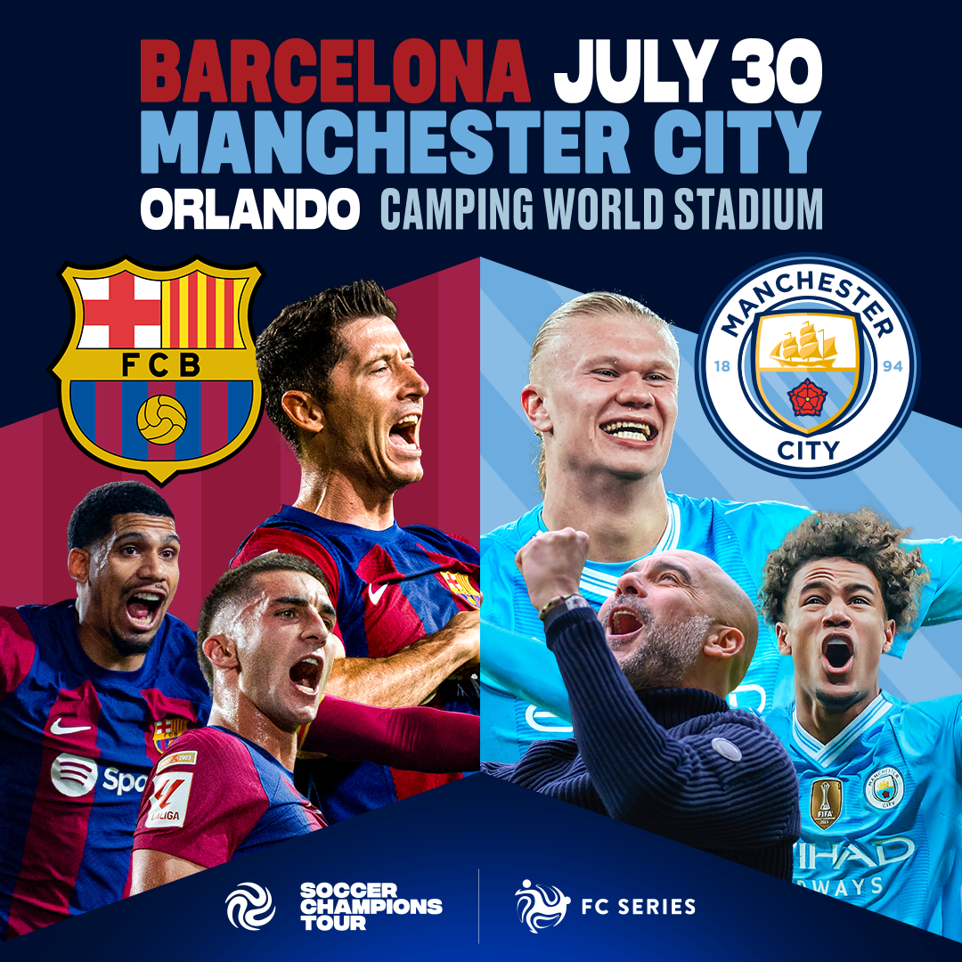 Manchester City, FC Barcelona will clash at Camping World